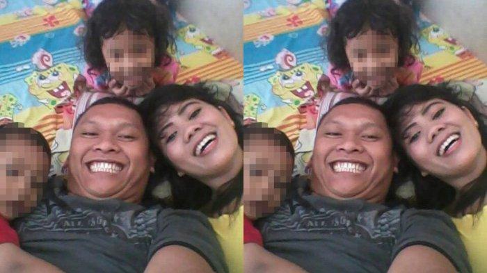 Daperum Nainggolan bersama anak dan istri