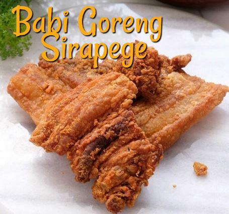 Babi Goreng Crispy Lapo Sirapege