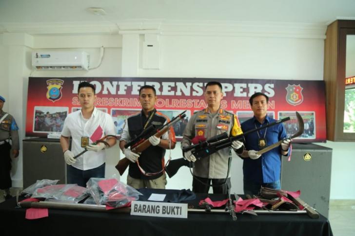 barang bukti penembakan anggota IPK