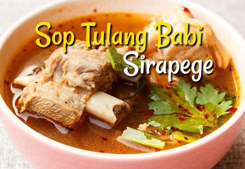 Sop Tulang Babi Lapo Sirapege
