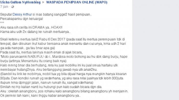 penipu arisan online