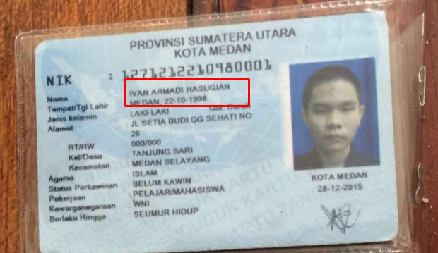 pelaku bom medan