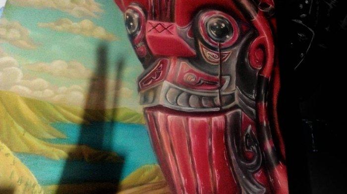 Lukisan Penjaga Kewarasan karya Salomo Fedricho Purba.