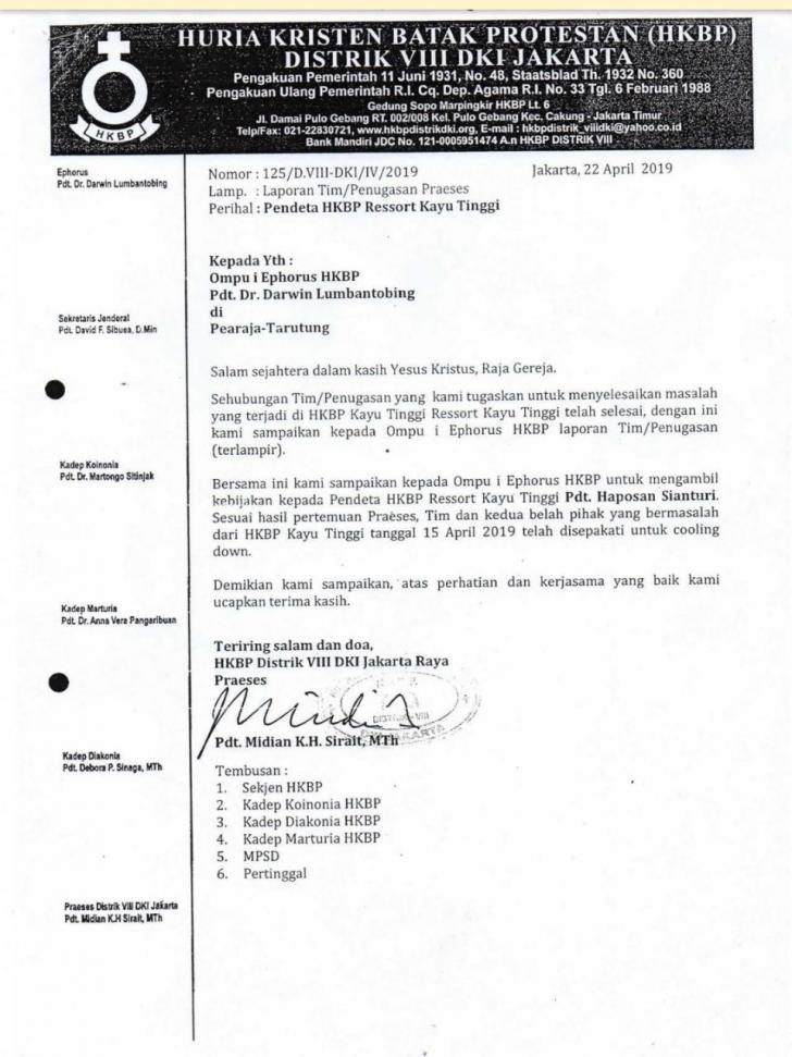 Surat Putusan HKBP