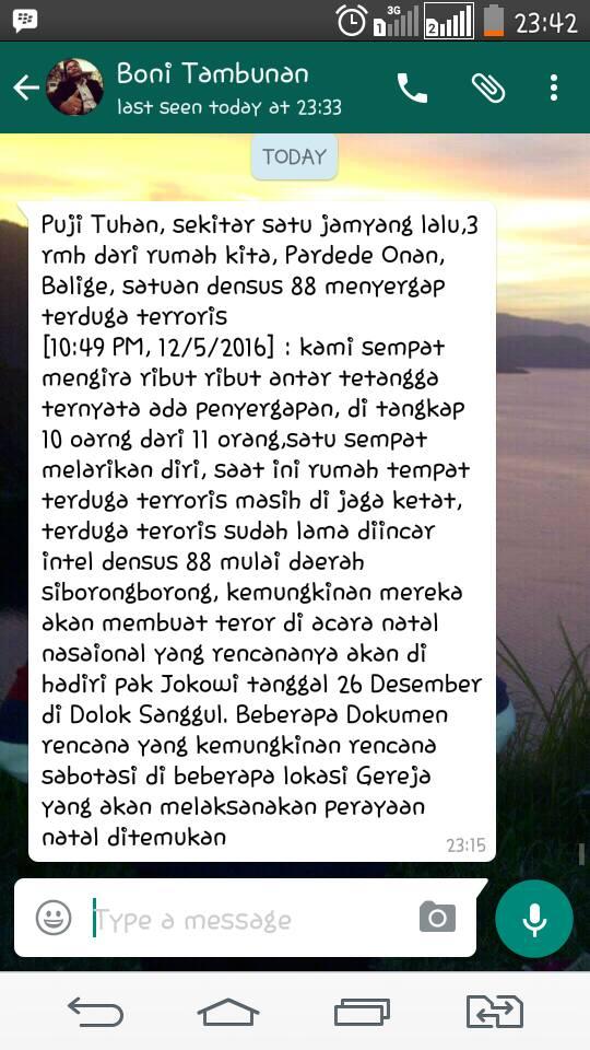 whatsapp teroris