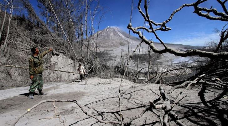 hasil erupsi gunung sinabung karo