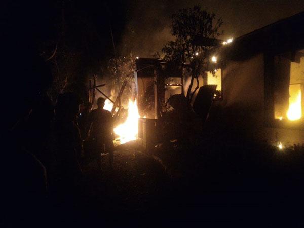 Korban Kebakaran Rumah Di Langkat