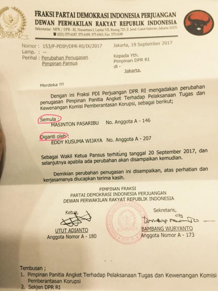 masinton pasaribu anggota pansus kpk