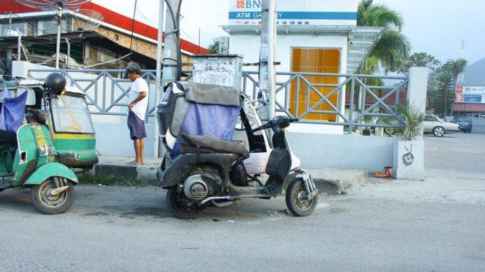 becak vespa balige