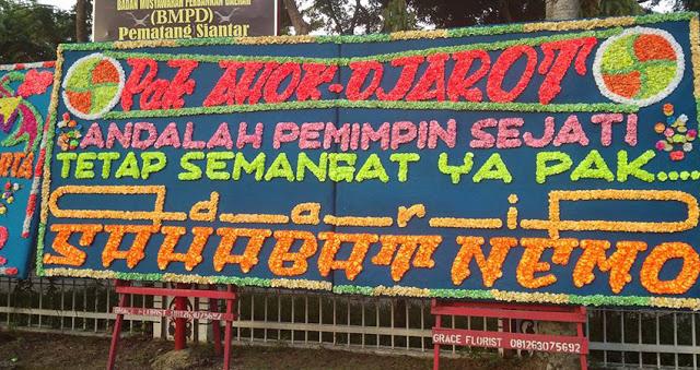 bunga ahok di siantar