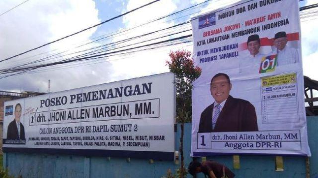 Baliho Jhoni Allen Jokowi